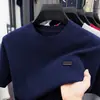 Camiseta Térmica de Moda para Hombres de Mediana Edad, Nuevo Modelo 2026, Suéter Casual de Moda con Cuello Redondo, Venta al por Mayor y Dropshipping