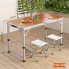 Mesa de Exterior Portátil Liga de Alumínio Dobrável Mesa de Jantar Dobrável Mesas e Cadeiras Piquenique Mesa Pequena Mesa de Feira Redonda Metabo