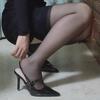 Zapatos de Tacón Alto para Mujer, Nuevo Estilo Primavera 2025, Estilo de Nicho Europeo y Americano, Elegantes de Punta Fina, Correa Única, Charol, Cerrados, Sandalias de Tacón de Aguja