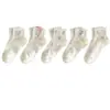 Calcetines de algodón para mujer, primavera y verano, finos, bonitos, japoneses, versátiles, con lazo rosa, desodorantes, blancos, de caña baja, para barco.
