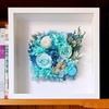 Oco de madeira 3cm moldura da foto flor seca eterna buquê caixa de armazenamento tridimensional moldura de foto à prova de mofo retro diy moldura atacado