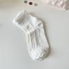 Meias Brancas para Mulheres, Renda JK Fofa, Meias Finas Brancas Puras da Moda para Primavera e Verão, Meia-Calça Média, Estilo Ins Versátil Casual