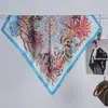 Bufanda de Seda Pequeña de Imitación para Mujer Transfronteriza, Nueva Colección Primavera Verano, Moda Versátil para Viajes, Bolso, Pañuelo para la Cabeza, Listo para la Venta