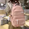 Mochila Escolar Estilo Coreano, Bolso Casual para Mujeres de Secundaria, Mochila Sencilla para Estudiantes Universitarios, Gran Capacidad, Bolso Casual de Alta Gama para Hombres