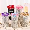 Pequeño Ramo de Flores de Jabón de Rosas Fragantes para Niñas, Ramo de Regalo para el Día de San Valentín, Venta al por Mayor Transfronteriza, Regalo para Novia