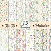 WW097 Mola Mola Flor Pequena Floral Material para Diário de Mão Papel para Scrapbook Fazer Cartões Papel de Fundo
