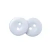 Botones de Resina Negros y Blancos de Dos Agujeros de 15 mm, Gemelos para Hombres y Mujeres, Botones de Traje de Borde Ancho, Suministro Directo de Fábrica, Venta al por Mayor en Stock