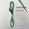 Lanyard para Llavero de Mujer Exquisito de Alta Gama Anti-pérdida Nylon Metal Muñeca Colgante para Bolso Cuerda para Colgar Teléfono Móvil