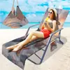Fornecimento Exclusivo Transfronteiriço de Capas para Cadeiras de Praia de Microfibra, Série Oceano com Impressão Digital 3D, A partir de Uma Peça