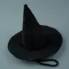 Sombrero de Bruja para Mascota de Halloween Transfronterizo Tela No Tejida Creativo Novedoso Sombrero para Perro Sombrero Decorativo de Mascota para Halloween