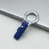 Colgante Llavero de Coche Cuero Genuino para Hombre y Mujer Gama Alta Distintivo Colgante de Cintura Llavero Antirrobo Anillo Colgante Llavero