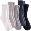 Calcetines de coral para hombre de Amazon transfronterizos, engrosados y cálidos para otoño e invierno, calcetines de media pantorrilla que no sueltan pelusa para uso doméstico de hombres
