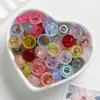 Cuentas de Resina con Agujero Grande Cielo Estrellado Cuentas Planas Cuentas de Resina Joyería Hecha a Mano DIY Cadena para Teléfono Llavero Accesorios