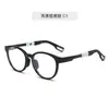 Novos Armações de Óculos Tr90 Infantis para Meninas com Dobradiças de Mola, Óculos Modernos com Bloqueio de Luz Azul para Alunos do Ensino Fundamental, Adequados para Lentes de Grau, Atacado
