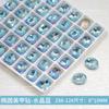 Huevo de paloma de网红 transfronterizo K9 diamante para uñas joyería 8*10mm ovalado puntiagudo tridimensional decoración de pedrería para uñas venta al por mayor