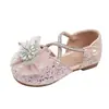 Sandalias Cerradas de Moda Estilo Hada con Suela Suave 2026 Primavera/Verano Nueva Versión Coreana Zapatos de Princesa con Lazo de Pedrería para Niñas