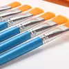 Plumas de Acuarela Planas con Cerdas de Nylon al por Mayor desde la Fábrica de Origen, Pinceles Especializados para Pintura Acrílica y al Óleo, Logo Personalizado Disponible