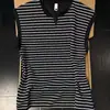 Colete Cardigan Listrado Masculino Tendência Novo Versátil Solto Casual Design Color Block Camiseta Sem Manga Tendência Top