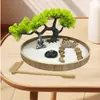 Estilo Chino Transfronterizo Jardín Seco Estatua de Buda Mesa de Arena Zen Modelo de Jardín Paisaje de Simulación Artesanías Adornos de Meditación para el Hogar