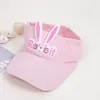 Sombrero de verano para niños con protección solar, parte superior abierta, transpirable, ala ancha, protección UV, con ventilador, estilo delgado
