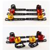 Luz Traseira de Alumínio para Bicicleta Gem Luz de Capacete de Olho Único Luz Traseira de Advertência de Alto Brilho Acessórios Equipamentos para Ciclismo de Mountain Bike