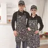 Delantal de Chef con Cuello Halter, Estilo Largo Ajustable, Anti-Manchas, Adecuado para Cantinas, Hoteles, Restaurantes, Ropa de Trabajo de Chef de Cocina