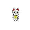 Broche Insignia de Gato de la Fortuna de Metal Anime Insignia Creativa Personalizada Dibujo Animado Accesorio Pin de Ropa de Moda Decoración Transfronterizo