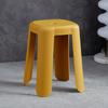 Taburete de plástico creativo moderno para el hogar, taburete cuadrado simple para comedor, engrosado, apilable, taburete para vestidor, moda de lujo ligero