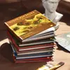 Día Hermoso Libro Pequeño Pintura al Óleo Serie Álbum Antiguo Tema Pintura Famosa Diario Material DIY Base de Decoración Papel 96 Hojas 6 Diseños