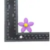 Nuevos Accesorios de Flor de Cinco Pétalos de Algodón Flor de Tela Morada Accesorios para el Cabello de Niños Flor Creativa para Sombrero Flor para Zapatos