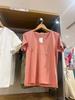 Camiseta básica versátil de cuello en V para mujer, informal, colorida, de manga corta, primavera 2024, 467044