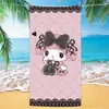 Nueva Toalla de Playa Estampada de Venta Caliente Transfronteriza Stitch Kuromi Toalla de Playa Toalla de Dibujos Animados para Niños Venta al por Mayor Paño de Toalla