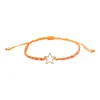 Pulseiras Trançadas Estilo Boêmio Populares Transfronteiriças Europeias e Americanas, Pulseiras Simples e Modernas de Estrela de Cinco Pontas, Acessórios Modernos e Versáteis