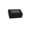 Caja de Avión de Papel Kraft Transfronteriza Caja con Ventana para Jabón Artesanal Caja de Papel Troquelada Tarjeta Blanca Tarjeta Negra Mini Caja de Joyería Al por Mayor