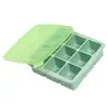 Caja de Almacenamiento de Silicona de Nueve Compartimentos Oso Pequeño para Comida de Bebé, Se Puede Usar como Molde para Gelatina, Paletas de Hielo, Pasteles de Nieve, Pasteles, Pasteles al Vapor