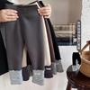 Roupas Infantis Xie Jinmao Calças Leggings Grossas Forradas com Lã para Meninas Classe A Outono e Inverno Novas Calças Longas Integradas com Lã para Crianças para Uso Externo