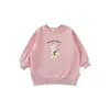 Sudadera de longitud media con estampado de dibujos animados para niñas Wulibu 2026 Nuevo estilo Primavera y Otoño Ropa para niños Estilo coreano Holgada Moderna