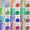 Polvo de Brillo Holográfico Camaleón Lentejuela Brillo Gel Gel Cuerpo Cabello Decoración Pegamento de Conejo Maquillaje de Ojos Aplicación Directa