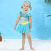 22 Verano Europeo y Americano Comercio Exterior Blancanieves Bella Princesa Traje de Baño para Niñas Elomini Cenicienta de 4 años Traje de Baño de Dos Piezas