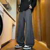 Pantalones plisados para hombre al por mayor de fábrica del sudeste asiático transfronterizos, pantalones de otoño estilo americano fluidos, pantalones casuales elegantes para primavera y otoño