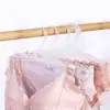 Colgador interior de plástico transparente para ropa interior clip desechable para sujetador estante para sujetadores y ropa interior entrega de fábrica barata hermoso estante de exhibición para la espalda