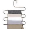 Oushiyi aço inoxidável multi-funcional guarda-roupa cabide de calças doméstico multi-camadas cabide de calças cabide de roupas cabide de armazenamento tipo S