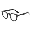 Gafas de Moda Europeas y Americanas de Exportación para Hombres y Mujeres, Monturas de Gafas Patchwork Coloridas Únicas, Gafas Ópticas de Acetato con Montura Redonda de Moda