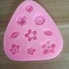 Molde de silicona líquida para decoración de tartas, varios tipos de flores, con forma de flor pequeña, para chocolate y azúcar