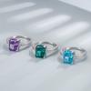 Anillo de plata esterlina S925 con diamante de alto carbono talla Flor de Hielo 8*10 para mujer, joyería fina, estación independiente, nuevo transfronterizo europeo y americano