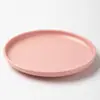 Plato de Postre Cerámico Mate Glaseado de Color de 6 Pulgadas Plato para Pastel Plato para Comida Occidental en Casa Plato para Bocadillos Plato de Hueso Plato Redondo