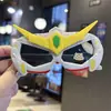 Óculos de Sol de Silicone Tendência Desenho Animado para Meninos, Óculos Novos e Descolados para Crianças, Óculos de Sol Polarizados Brinquedo Robô Mecha