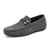 Zapatos Doudou Zapatos de Hombre Estilo Nuevo Primavera 2025 Suela Suave Perezosa Zapatos sin Cordones Gorro Zapatos de Hombre para Conducir Casuales Zapatos de Cuero