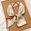 Pañuelo de Seda Estilo Francés Diadema Otoño Delgado Perezoso Vintage Pañuelo de Seda Pequeño Largo para Mujer Cinta Bufanda Decorativa Pañuelo de Cabeza Cinta