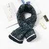 "Algodão para baixo" Elementos de moda coreana Dongdaemun cachecol de inverno contrastante feminino estudante coreana cachecol grosso feminino